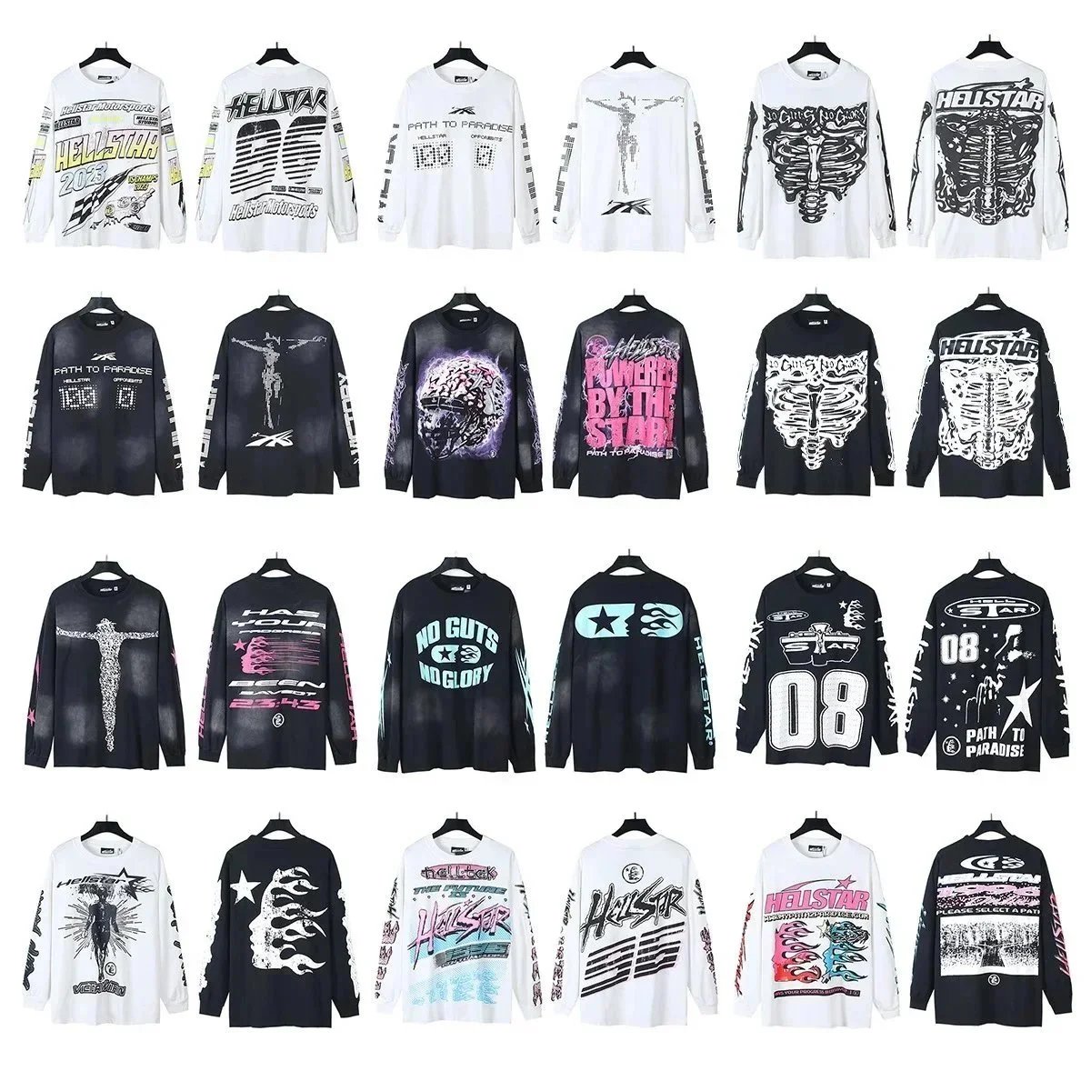 Hellstar Long Sleeve Graphic T-Shirts [18 styles] | 7578618702