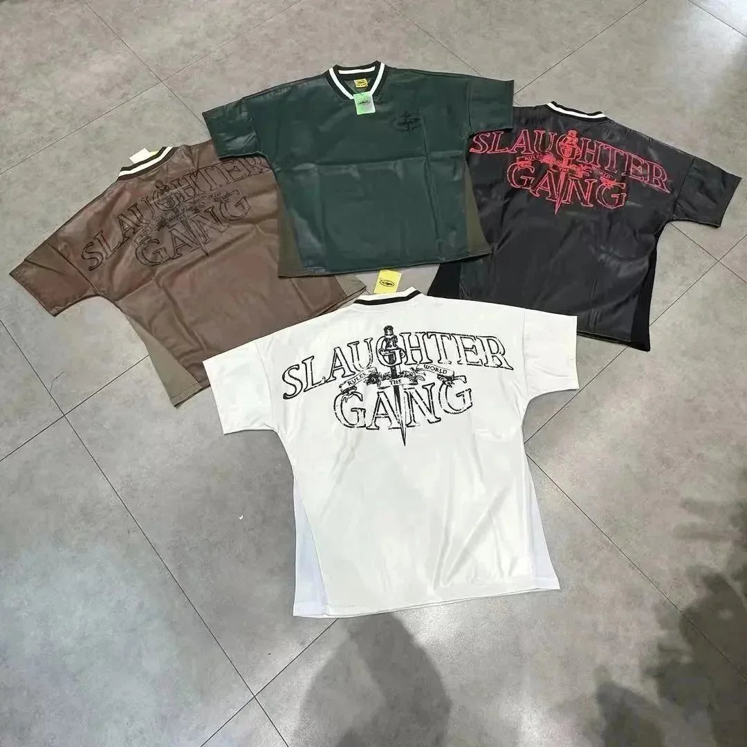 Slaughter Gang V-Neck Graphic T-Shirts [4 styles] | 7519792565