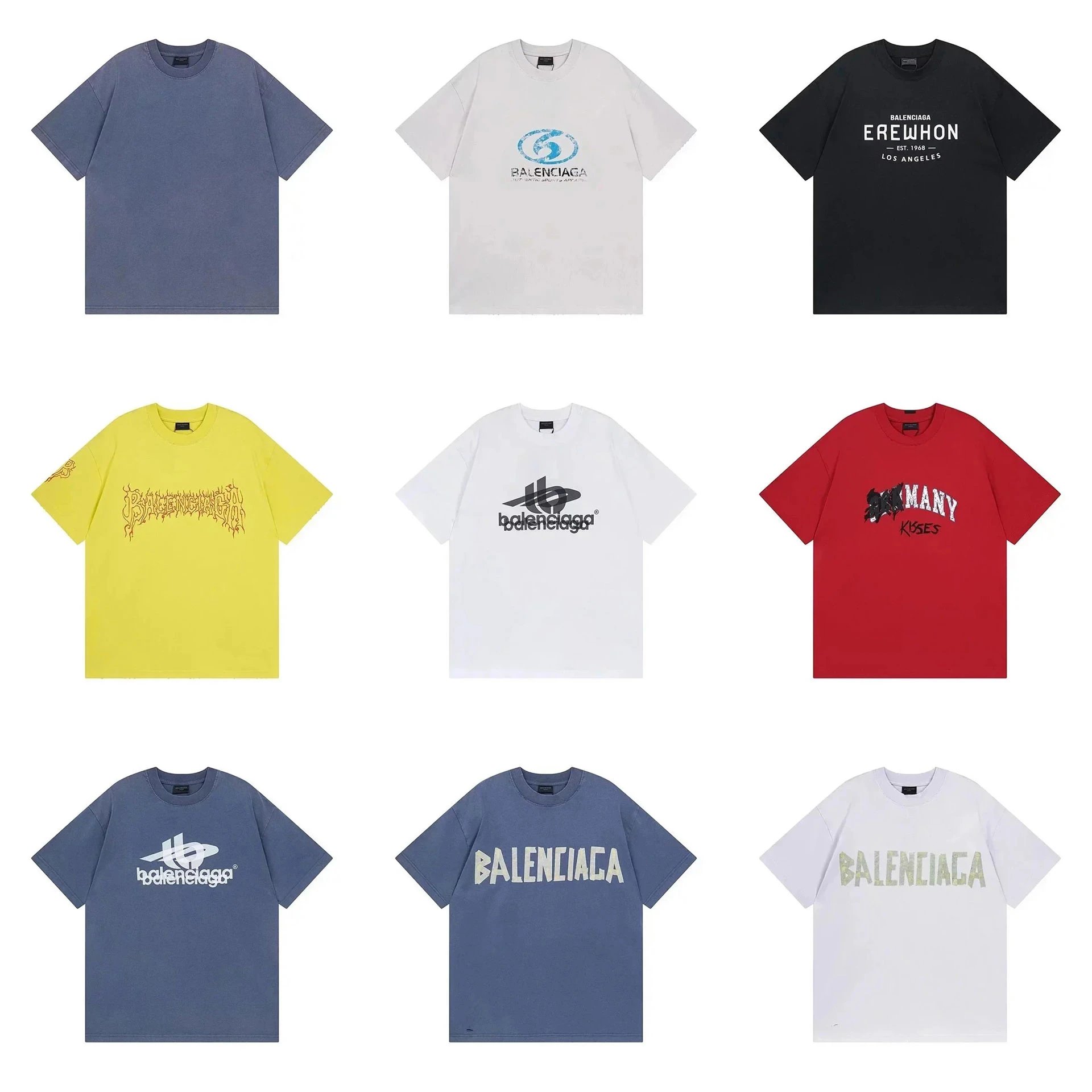 Balenciaga Logo Graphic T-Shirt [24 styles] | 7695659111