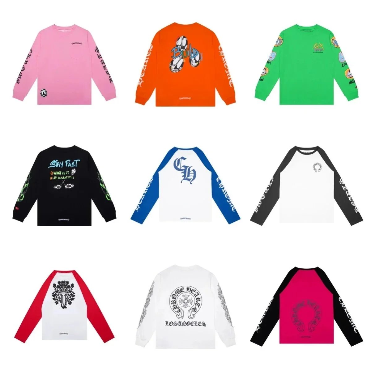Chrome Hearts Long Sleeve T-Shirts [28 styles] | 7577663929