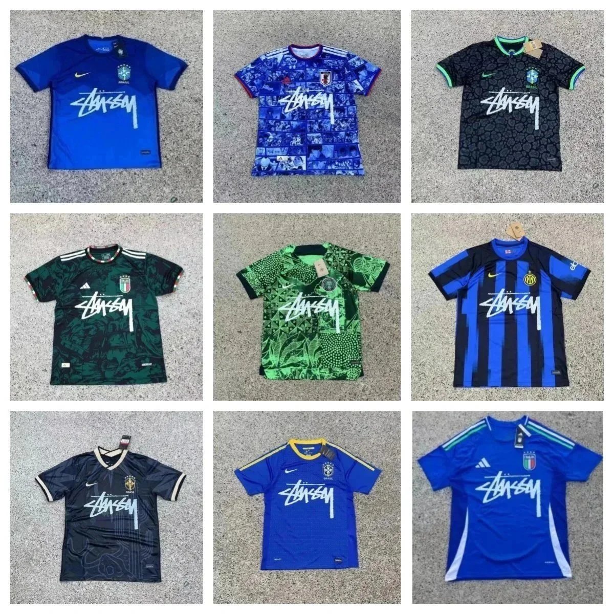 Stüssy x Nike/Adidas Collaborative Football Jerseys [24 styles] | 7430182591