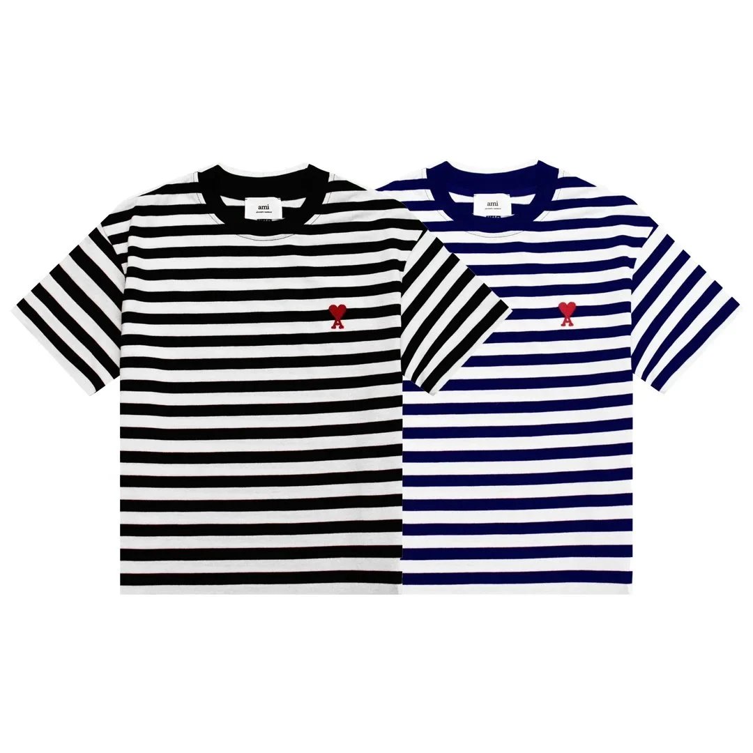 Ami Paris Striped T-Shirt [2 styles] | 7695708187