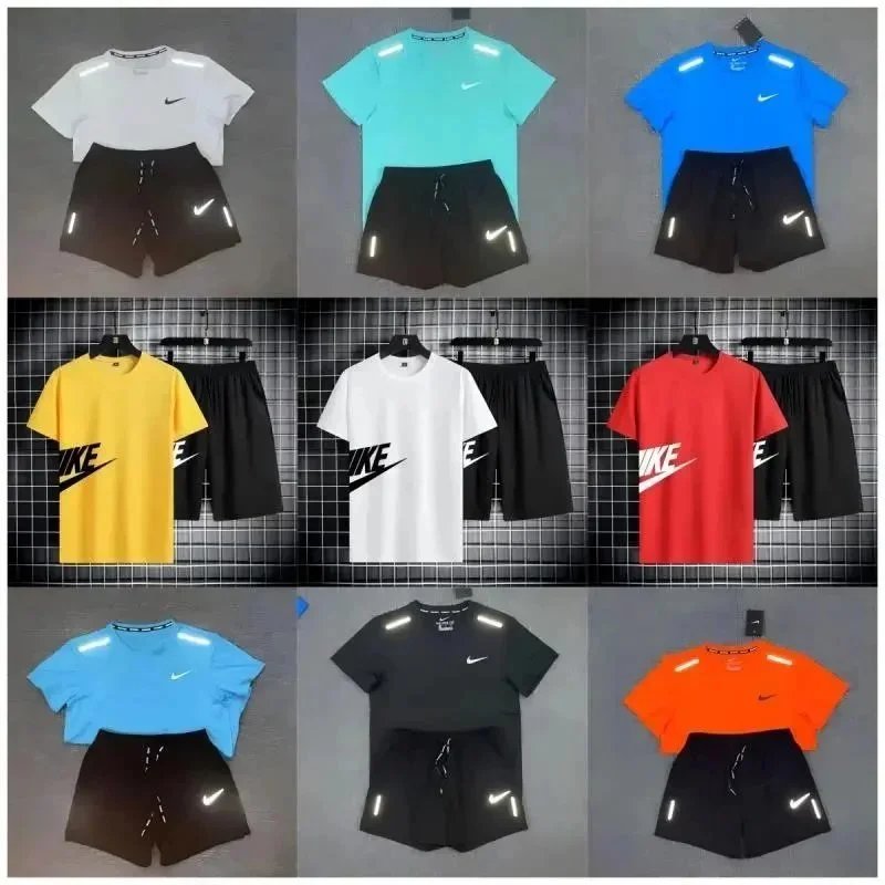 Nike Reflective Performance T-Shirt/Shorts Set [40 styles] | 7571299838