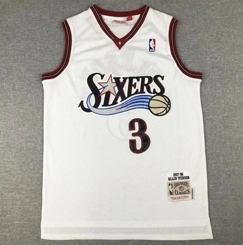 Mitchell & Ness Hardwood Classics Philadelphia 76ers Allen Iverson #3 Jersey [40 styles] | 7519932831