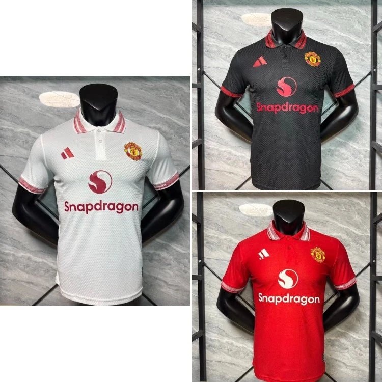 Adidas Manchester United 2024/25 Snapdragon Sponsor Jerseys | 7755937336