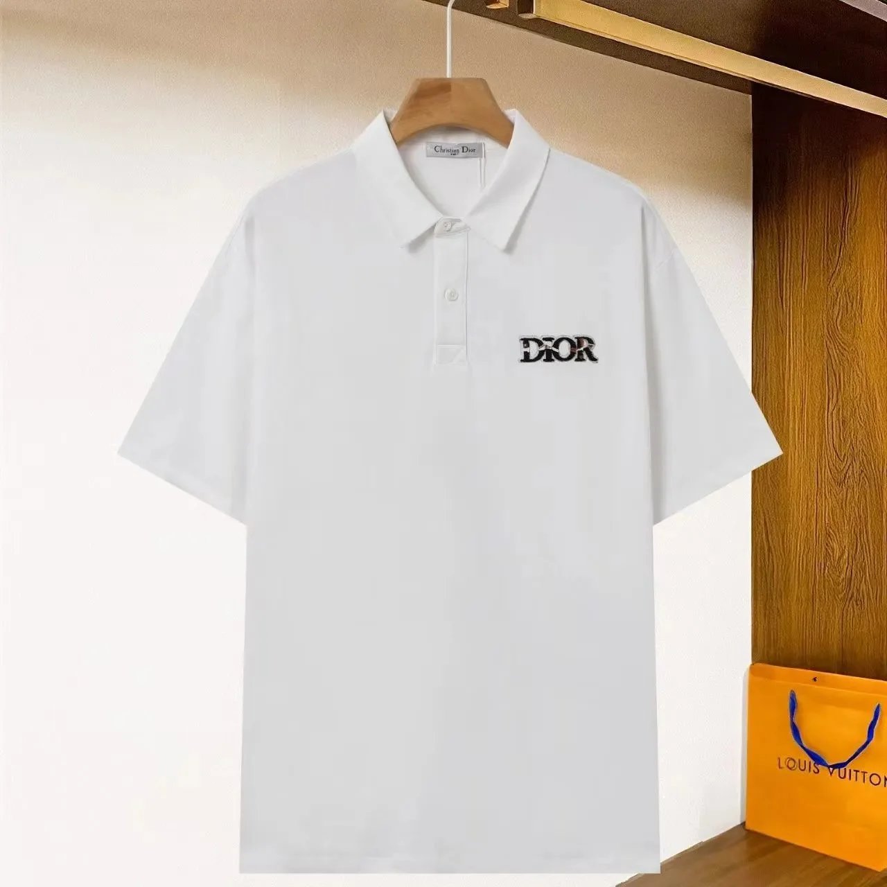 Dior Embroidered Logo Polo Shirt [3 styles] | 7521686540