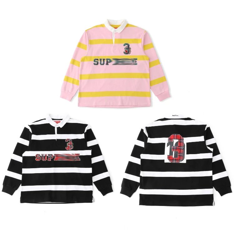 Supreme Rugby Stripe Long-Sleeve Shirt [2 styles] | 7753136740