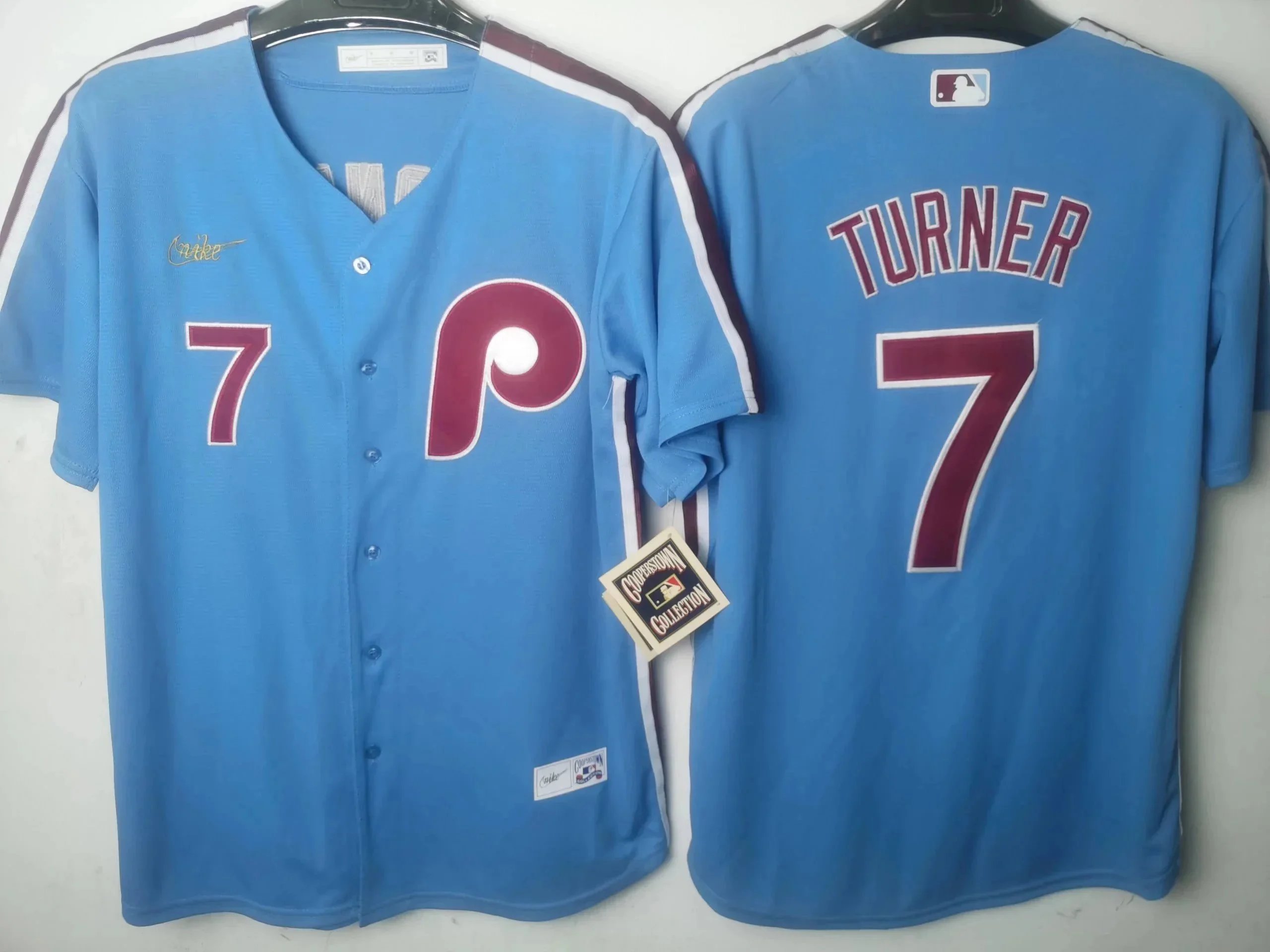 Nike Cooperstown Collection Philadelphia Phillies Turner #7 Authentic Baseball Jersey [26 styles] | 7494222163
