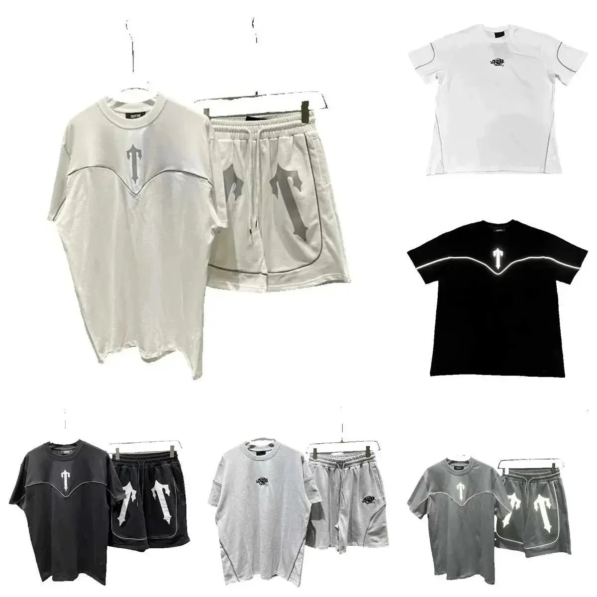 Trukfit V-Neck Logo T-Shirt/Shorts Set [18 styles] | 7521710486