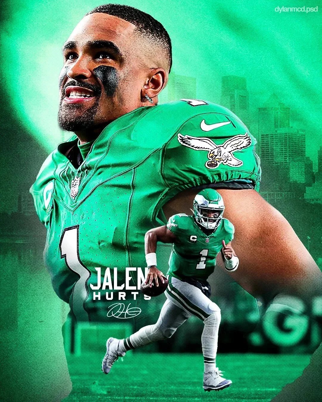 Nike Philadelphia Eagles Jalen Hurts #1 Game Jersey [14 styles] | 7429017479